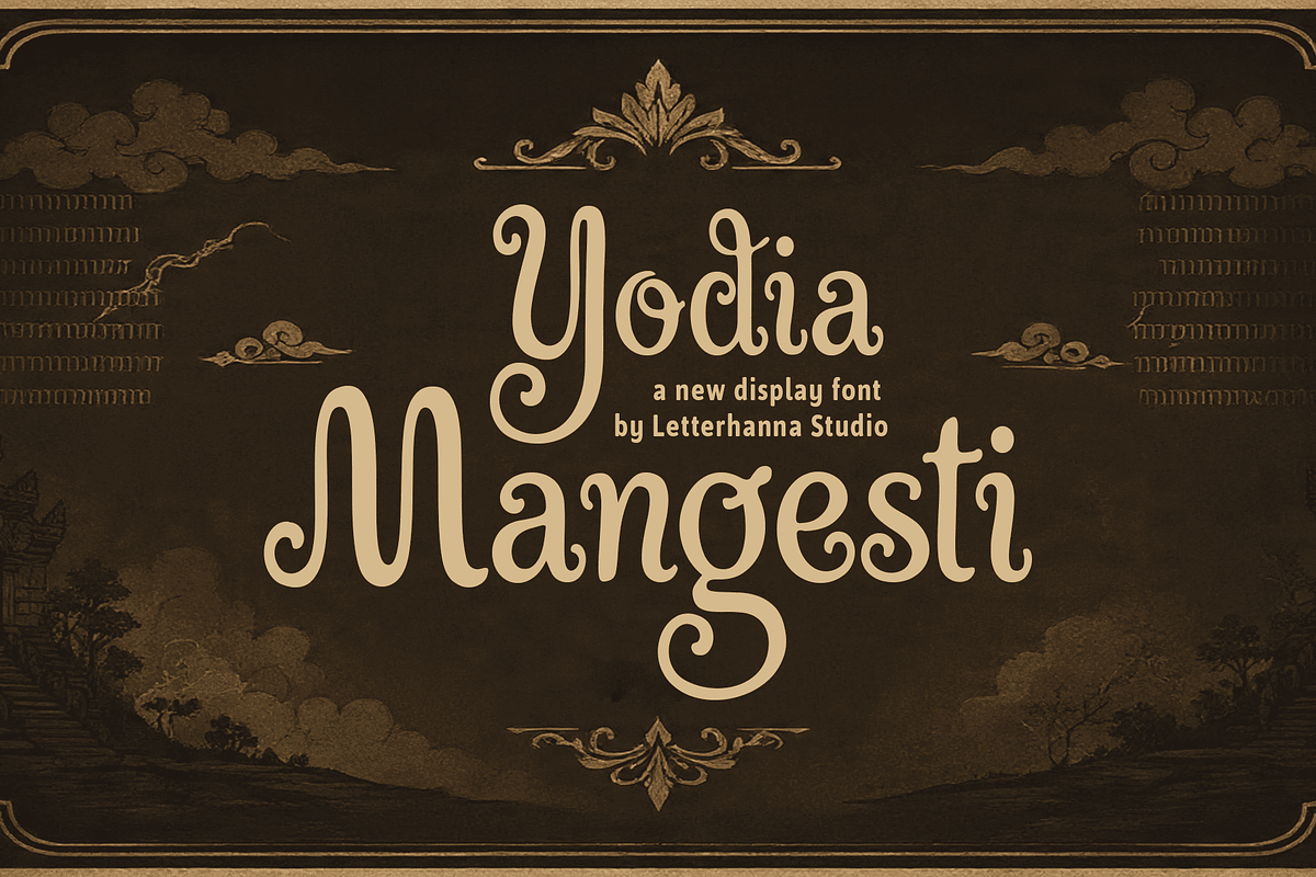 Yodia Mangesti Font, a Blackletter Font by Letterhanna Studio (Photo 1 of 6)