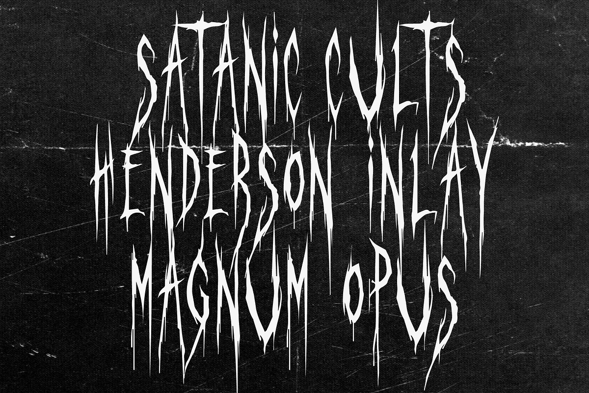 Sanctum — Metal Display Font, a Handwritten Font by Any-Type® Foundry (Photo 5 of 8)