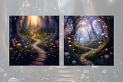 Enchanted Forest Digital Papers, a Background Graphic by Curve Design (Thumbnail 8 of 12)