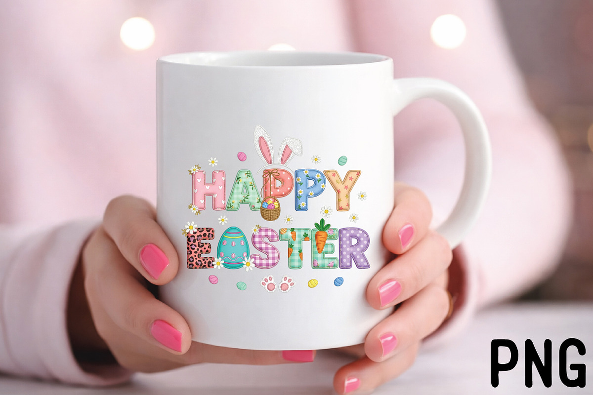 Latch Yarn Happy Easter Png, an Illustration by Black Bird Studio (Photo 3 of 3)