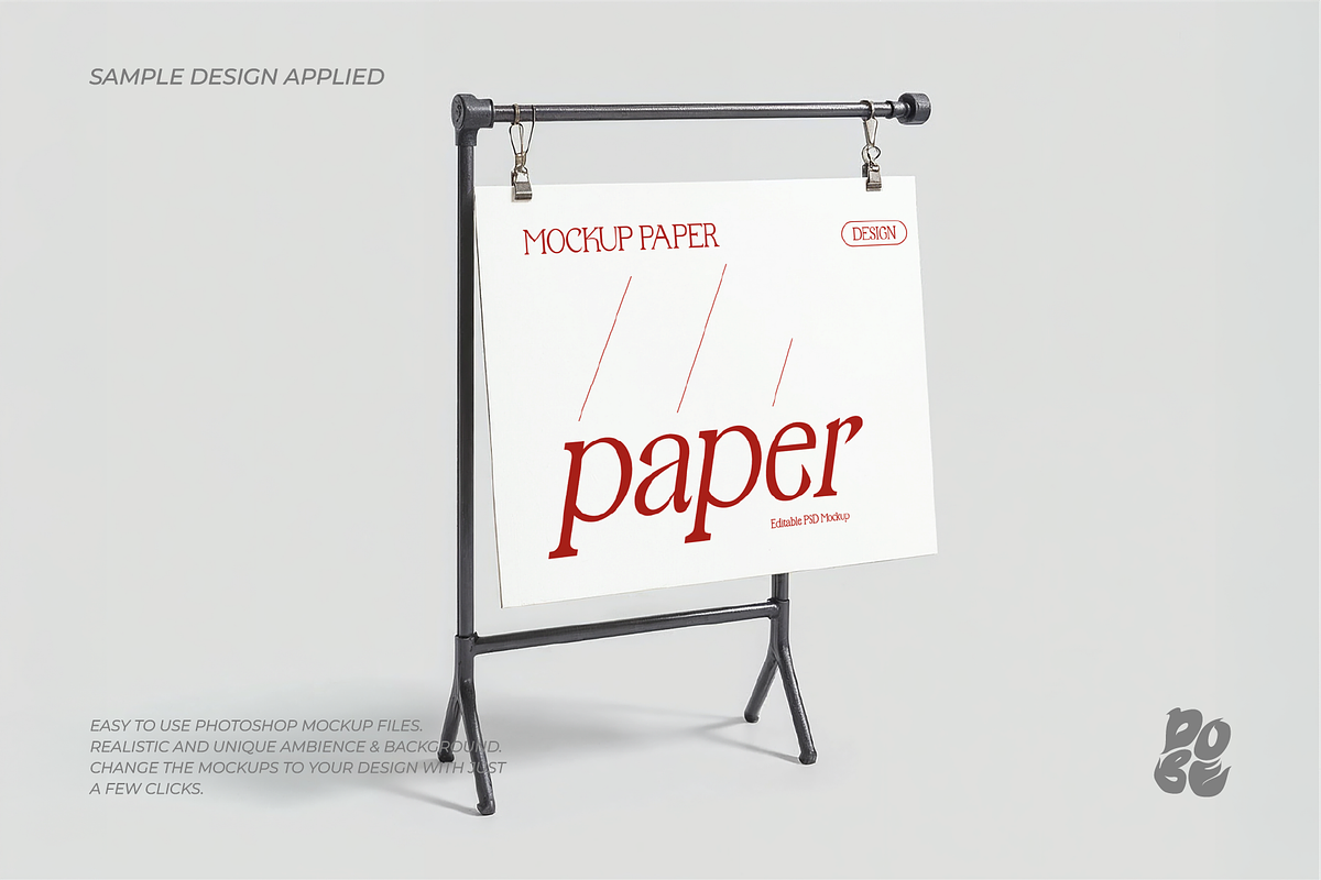 Minimalist Signage Mockup Vol.2, an Advertising Mockup by DOBE Studio (Photo 2 of 6)