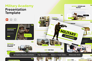 Military Academy PowerPoint, a Presentation Template by Annora Studio (Thumbnail 1 of 5)