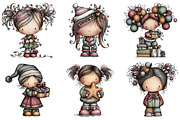 whimsical fantasy Christmas girl, an Illustration by DreamArtGraphic (Thumbnail 5 of 5)