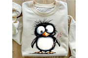 Quirky Christmas Penguin Clipart, an Illustration by OK Design (Thumbnail 5 of 6)
