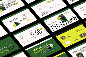 Agriculture Pitch Deck Powerpoint, a Presentation Template by fakhroo