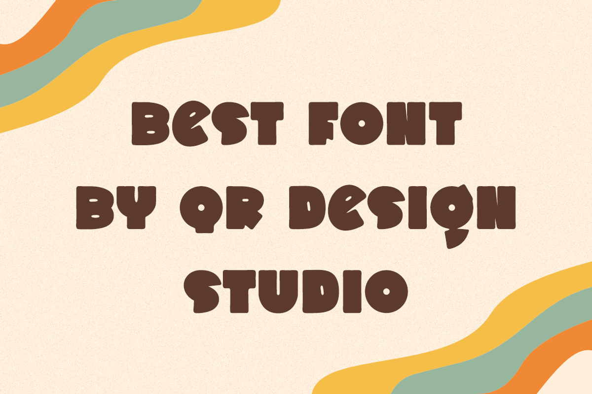 Regoda - Groovy Font, a Sans Serif Font by QR Design Studio (Photo 5 of 6)