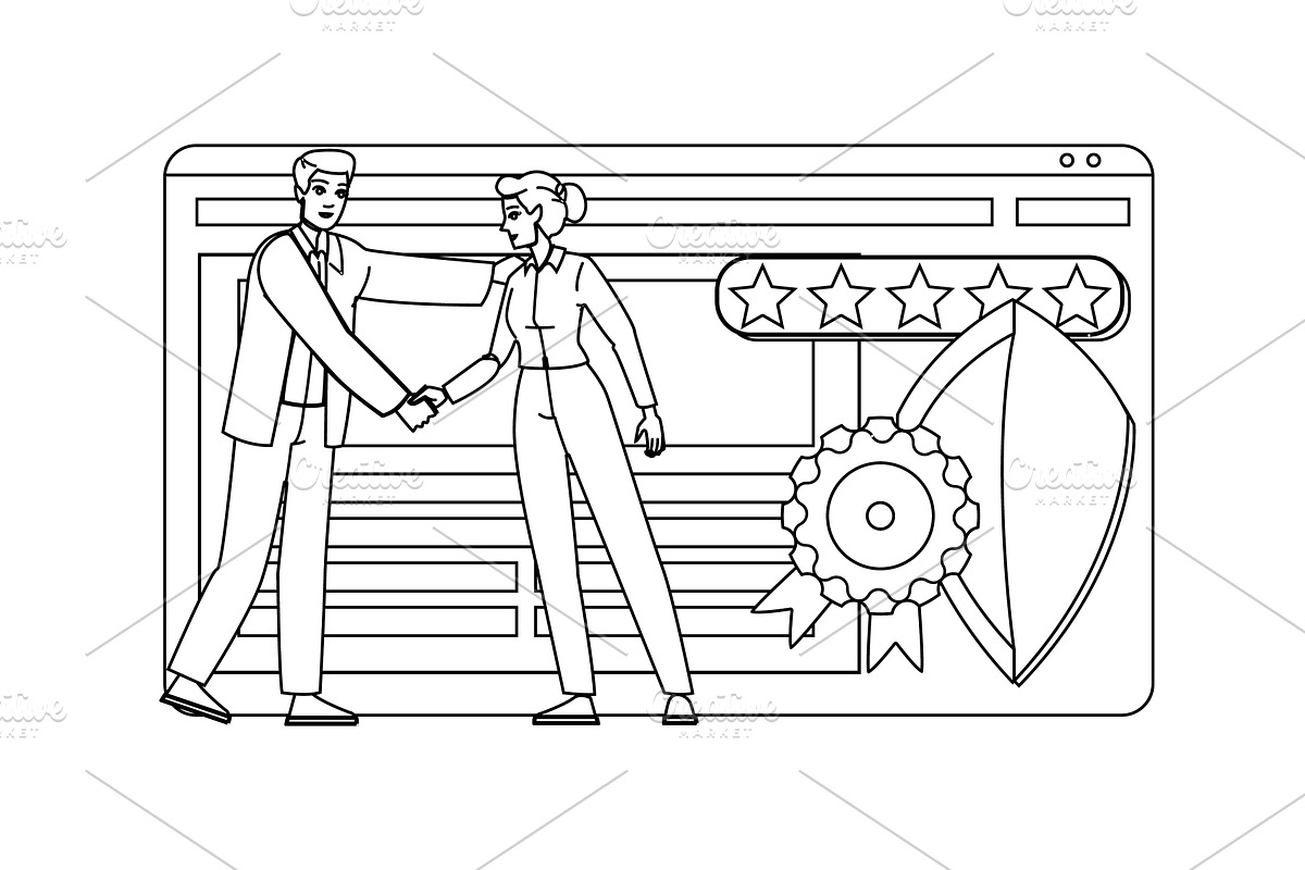 reputation trust signals vector, a Finance Illustration by pikepicture