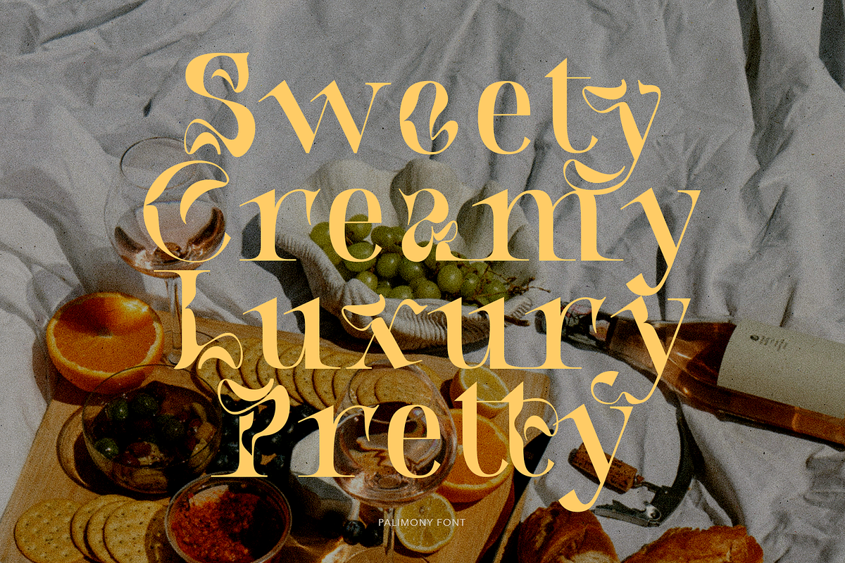 Palimony Luxury Serif, a Font by TypeClassHeroes (Photo 7 of 15)