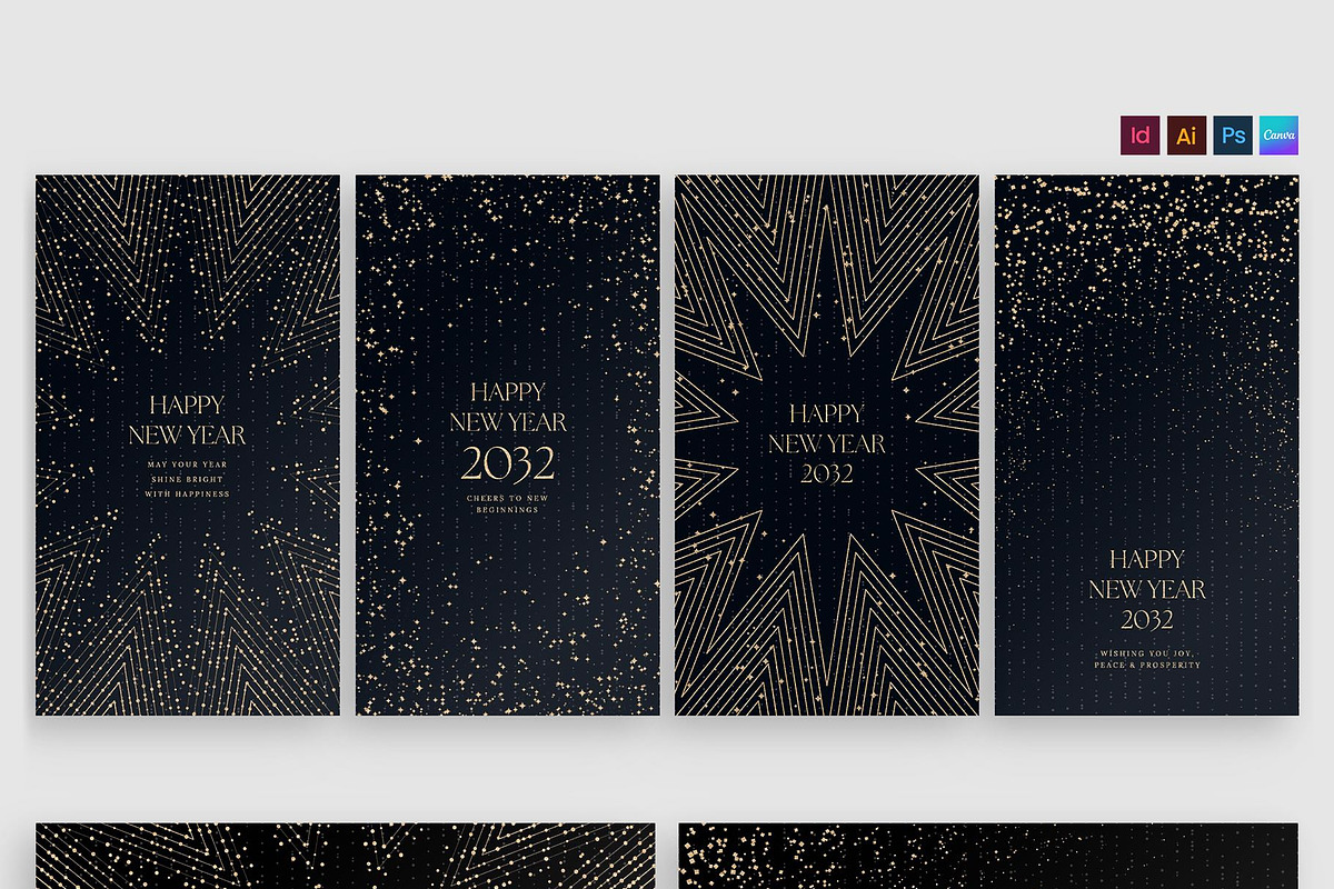 Happy New Year Backgrounds, a Flyer Template by BrandPacks (Photo 1 of 5)