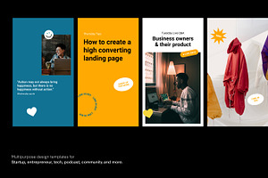 Startup Social Media Pack Stories