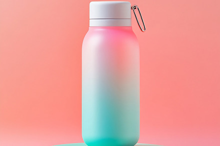Trendy gradient water bottle, a Background Photo by Beautiful things