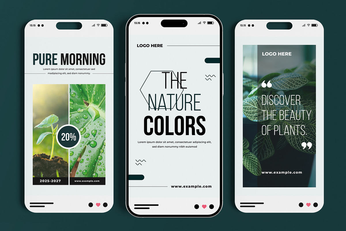 Minimalist Botanical Social Media, a Social Media Template by MightyDesign (Photo 3 of 6)