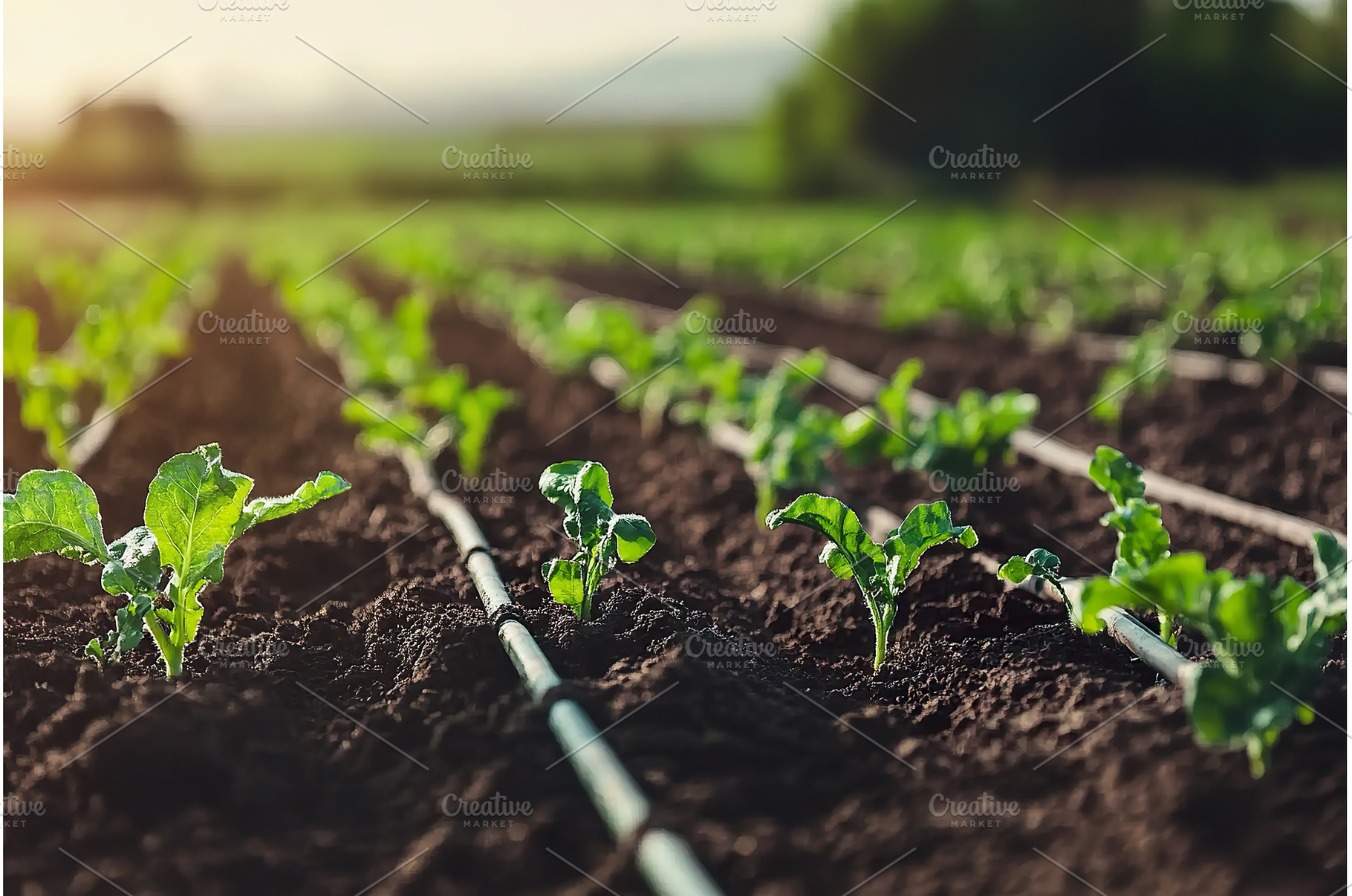 Water pipes deliver irrigation to, a Nature Photo by Lermont51