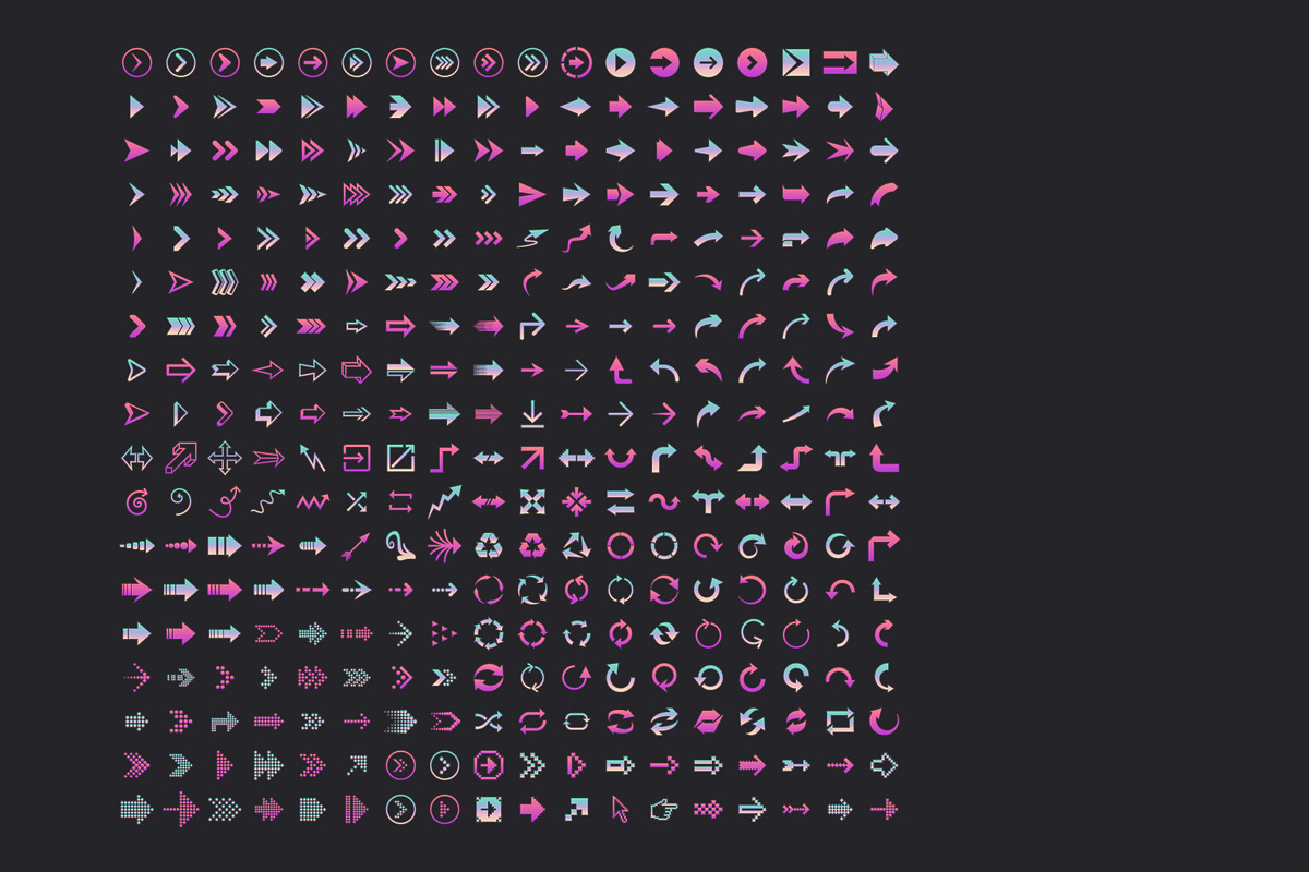 324 Arrow Icons, an Outline Icon by karnofff (Photo 7 of 9)