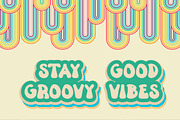 Coowel Groovy Retro font, a Serif Font by Bayuktx (Thumbnail 2 of 5)