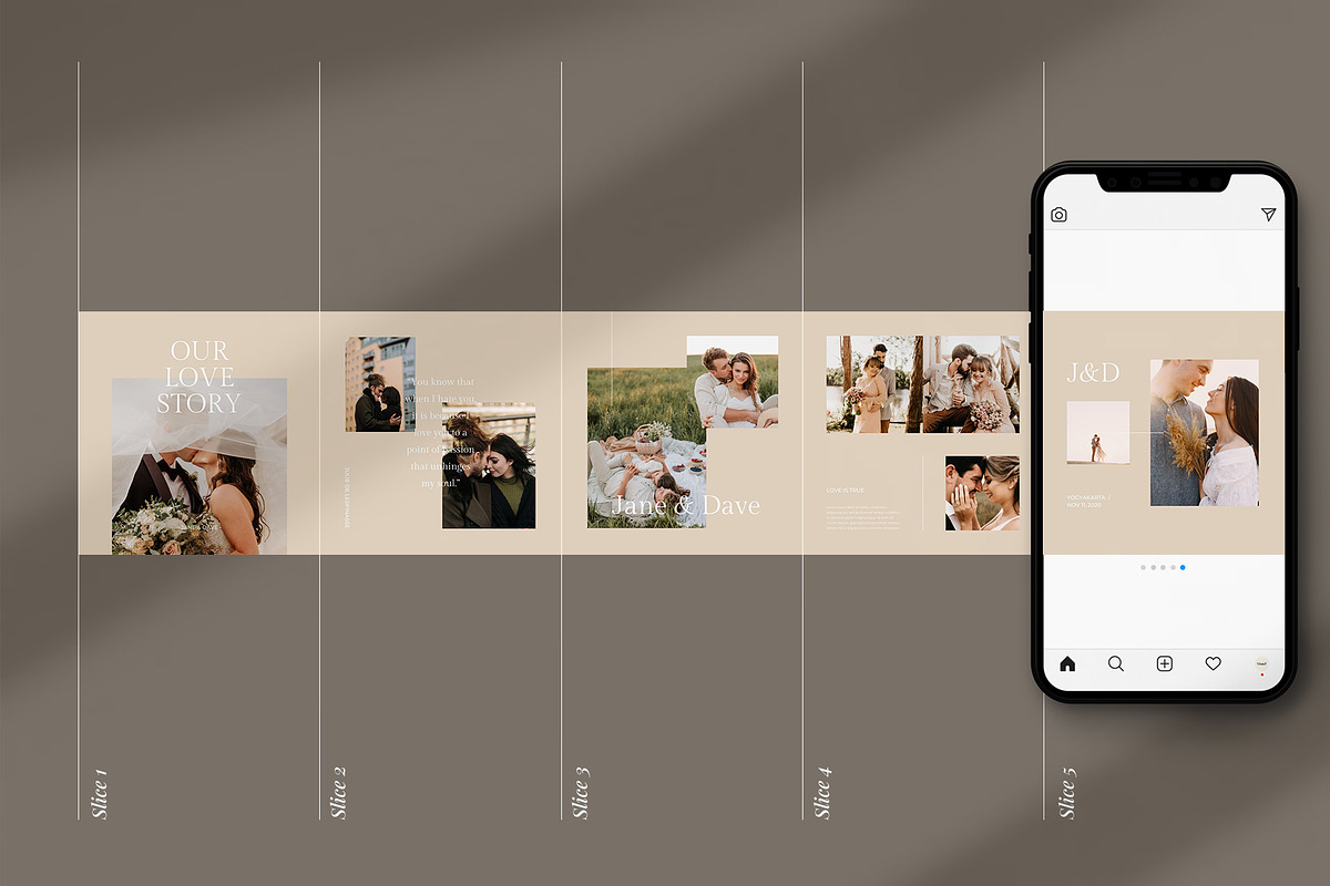 Amore - Wedding Gallery Carousel, a Social Media Template by Visuel Colonie® (Photo 11 of 13)