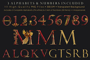Peacock Gold & Burgundy Monograms, an Object Illustration by FineArt (Thumbnail 3 of 5)