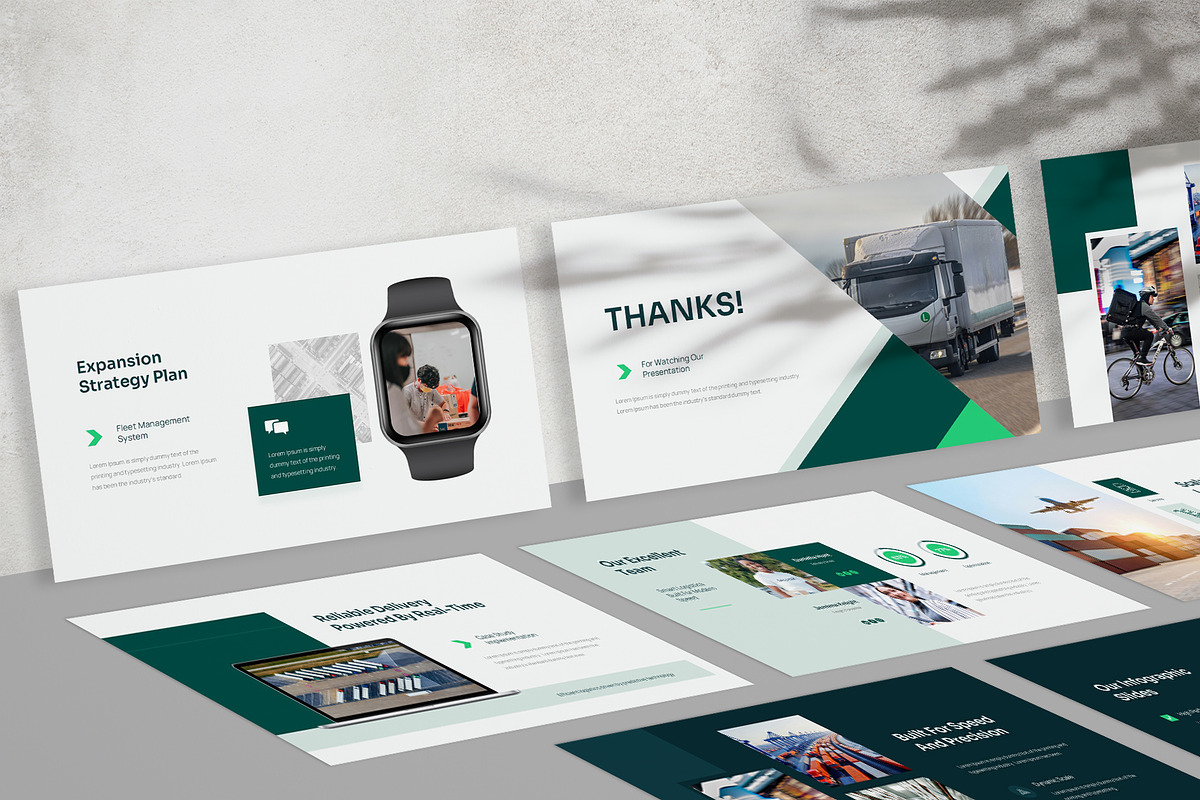 Logistic & Delivery Google Slides, a Presentation Template by New Coral Design (Photo 6 of 6)