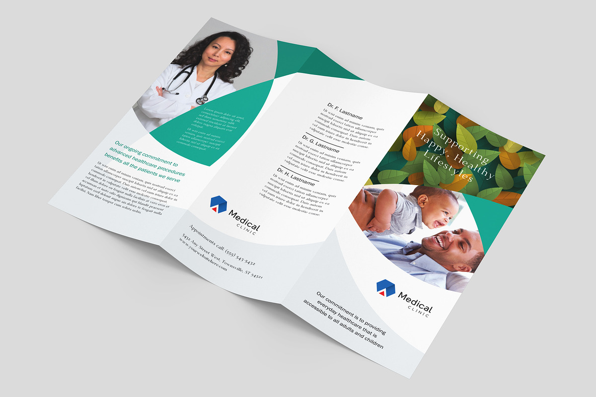 Medical Trifold Brochure Template, a Brochure Template by StockLayouts (Photo 3 of 4)