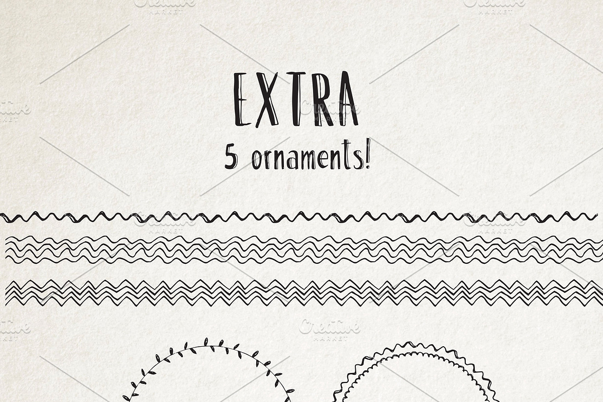 Agattau font + pattern + borders preview 4