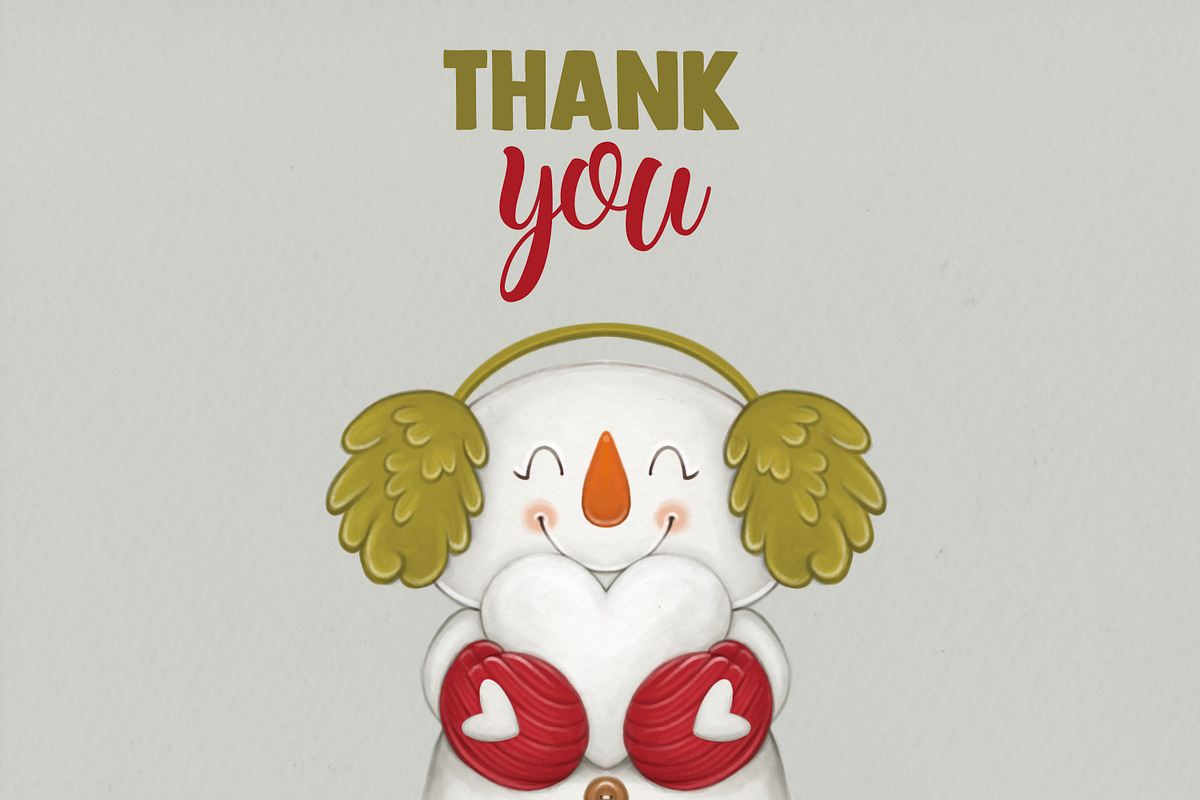 Snowman Winter collection, an Illustration by designs.svkl (Photo 6 of 6)