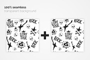 Rock Music Seamless Patterns, a Pattern Graphic by 3Y_Design (Thumbnail 3 of 6)