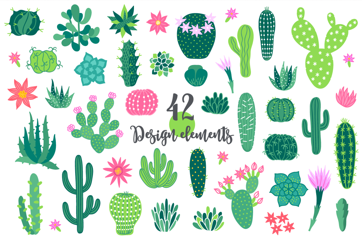 Cactus Kit, a Texture Illustration by miumiu (Photo 8 of 8)