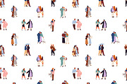 Love couples on date set, patterns, a Person Illustration by PaperTrident (Thumbnail 3 of 6)