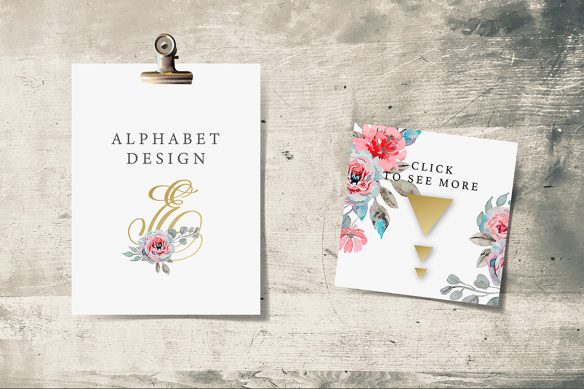 Watercolor Floral Collection, a Decorative Illustration by karakotsya (Photo 5 of 8)