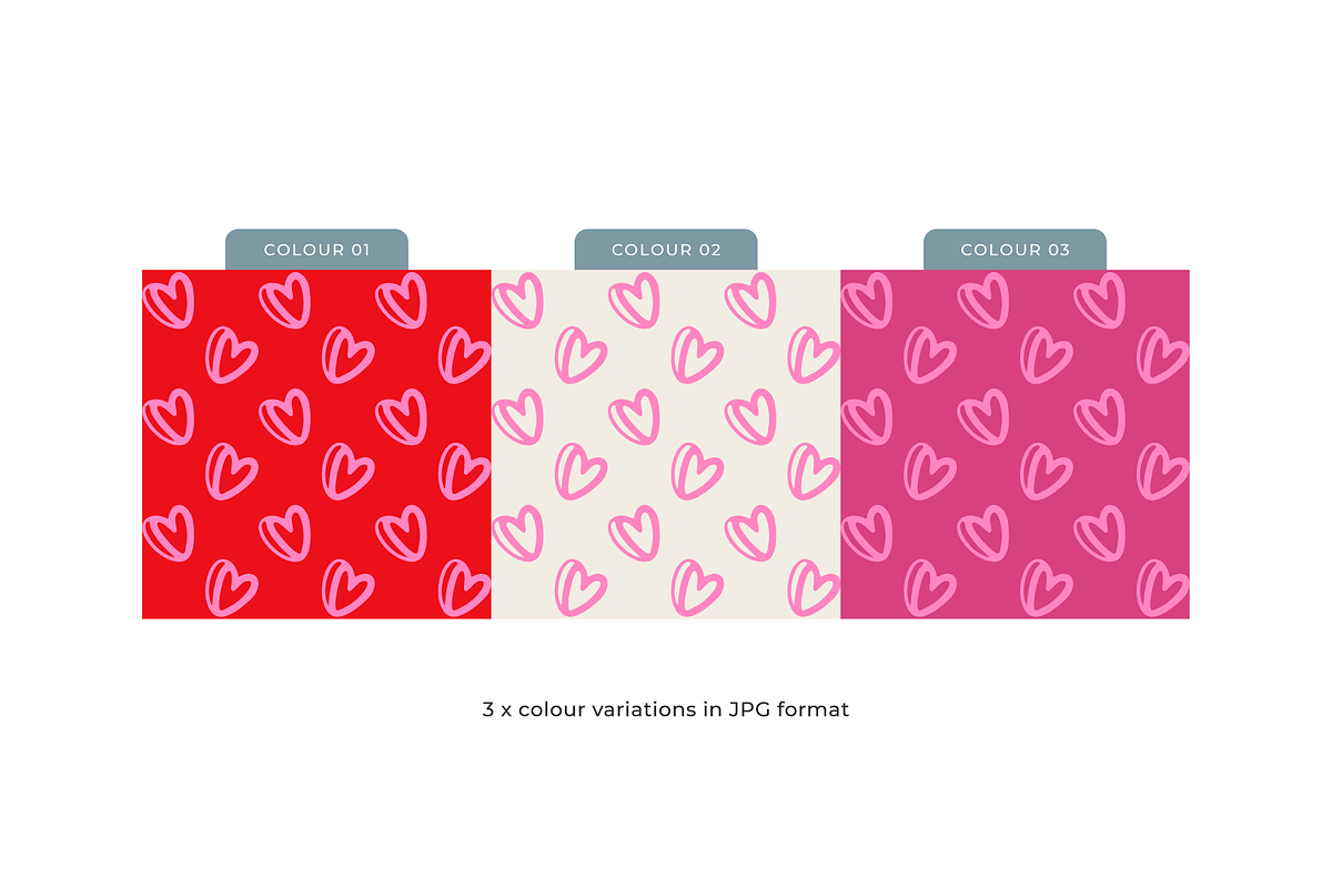 Love Heart Candy Seamless Pattern, a Pattern Graphic by MelanthaGraphics (Photo 3 of 5)