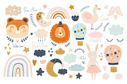 Animals and Rainbows Bundle, an Animal Illustration by MoleskoStudio (Thumbnail 1 of 9)