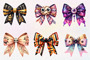 Halloween Coquette Bow Clipart, an Illustration by CreationArt (Thumbnail 3 of 5)