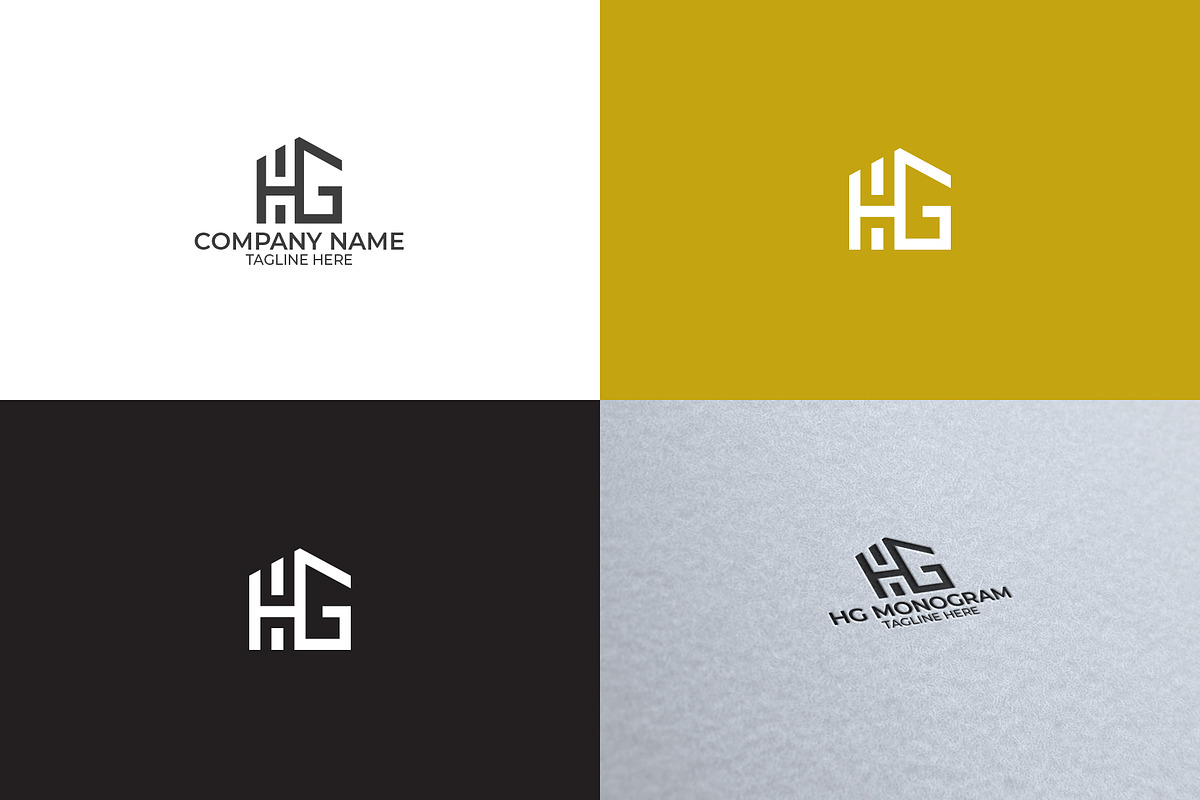 HG Monogram Logo, a Branding & Logo Template by GranzCreative