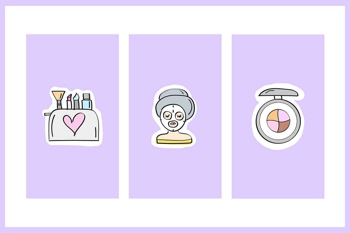18 Instagram Icons BEAUTY PACK, a Social Media Template by Kristina Dubnovitskaya (Photo 2 of 6)