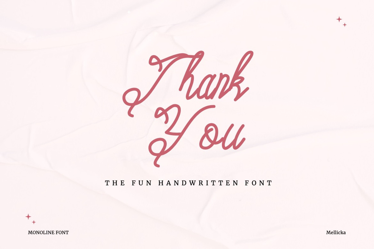 Mellicka - Fun Handwritten Font, a Handwritten Font by Dhabee (Photo 10 of 17)