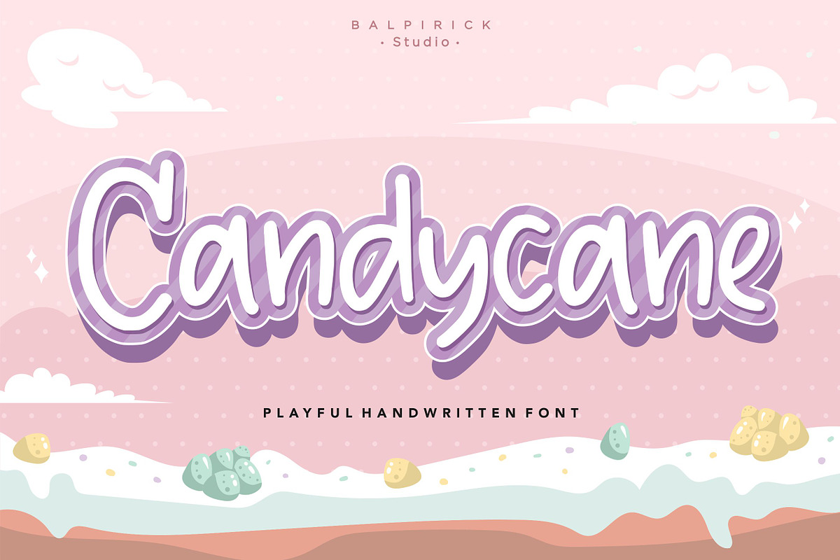 Candycane - Playful Handwritten Font, a Script Font by Balpirick Studio (Photo 1 of 7)