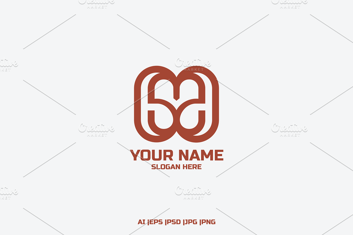 52 monogram, a Branding & Logo Template by mwh_design