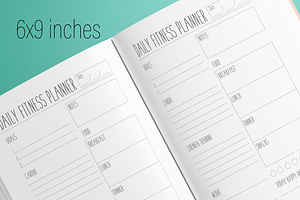 Daily Fitness Planner KDP Interior