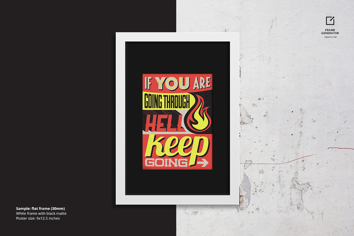 Frame Generator Mockup Set, a Print Template by Creatsy (Photo 10 of 15)