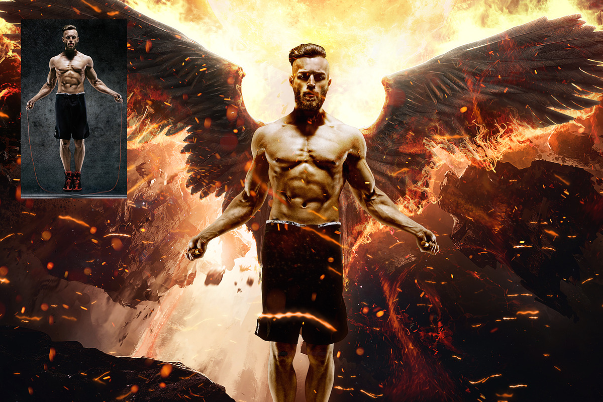 Lucifer Photoshop Template, a Poster Template by DuoFankaar (Photo 13 of 13)