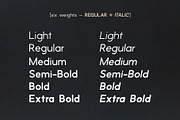 Phoenix | A Multi-Weight Sans, a Sans Serif Font by Jen Wagner Co (Thumbnail 2 of 13)