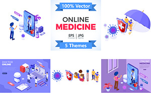 Online Doctor and Medical Diagnostic, a Healthcare Illustration by TAlex