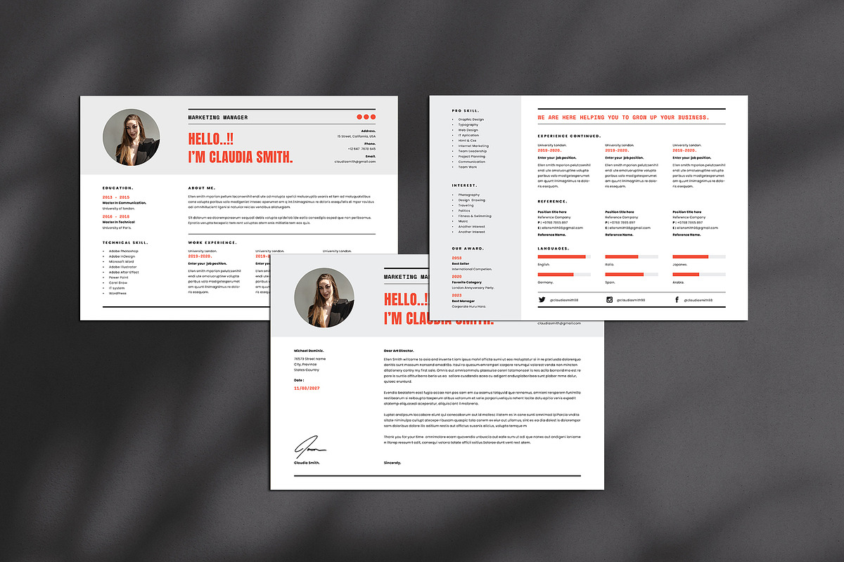 Resume Bundle, a Resume Template by Occy Design (Photo 10 of 28)