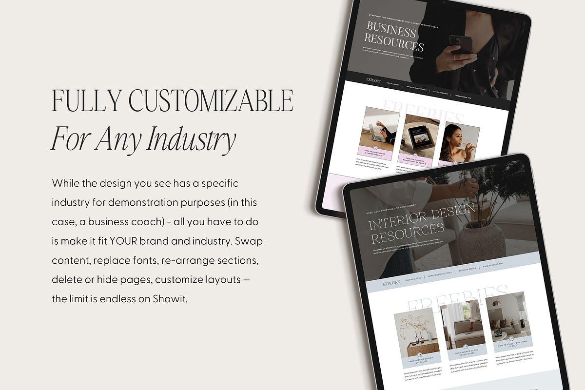 Showit Resources Page Template, a Websites & App Template by Create with Danielle (Photo 2 of 4)