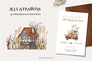 Watercolor Rustic Houses, a Decorative Illustration by Watercolor by Tonia Tkach (Thumbnail 3 of 6)