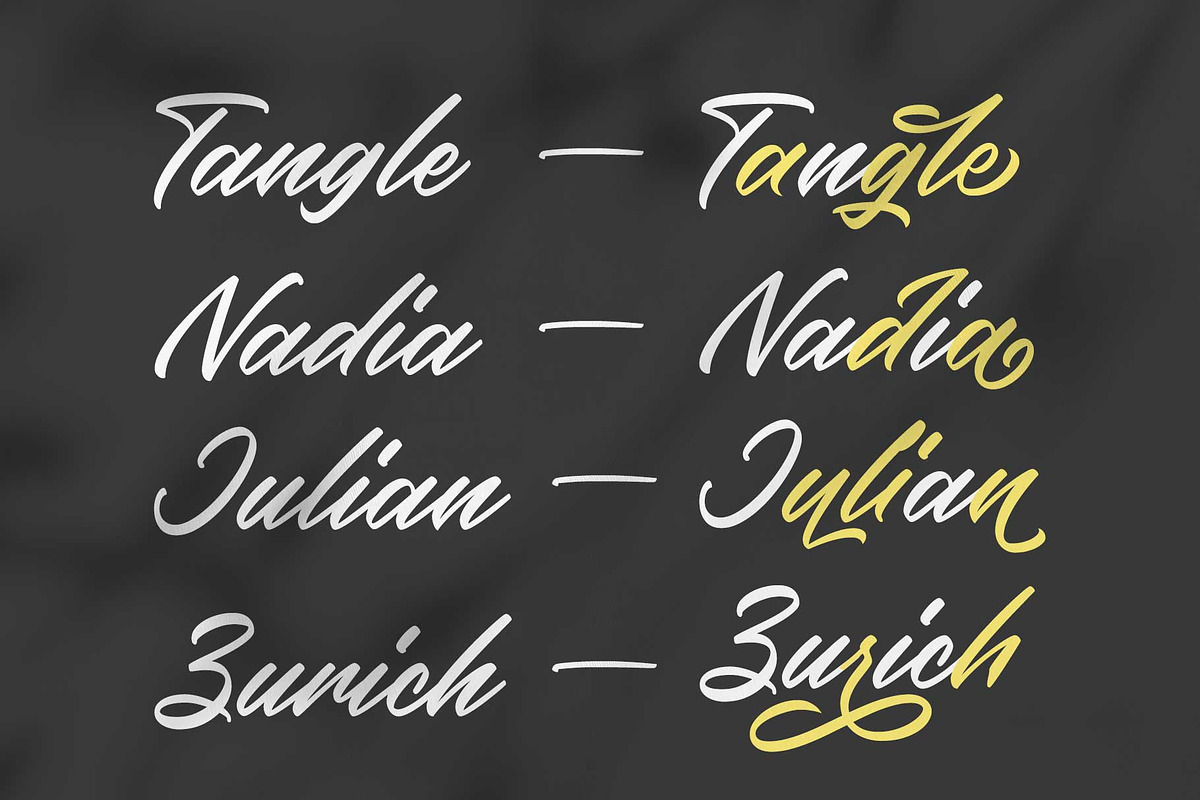Rainylock - Handwritten Script, a Script Font by Arterfak Project (Photo 5 of 13)