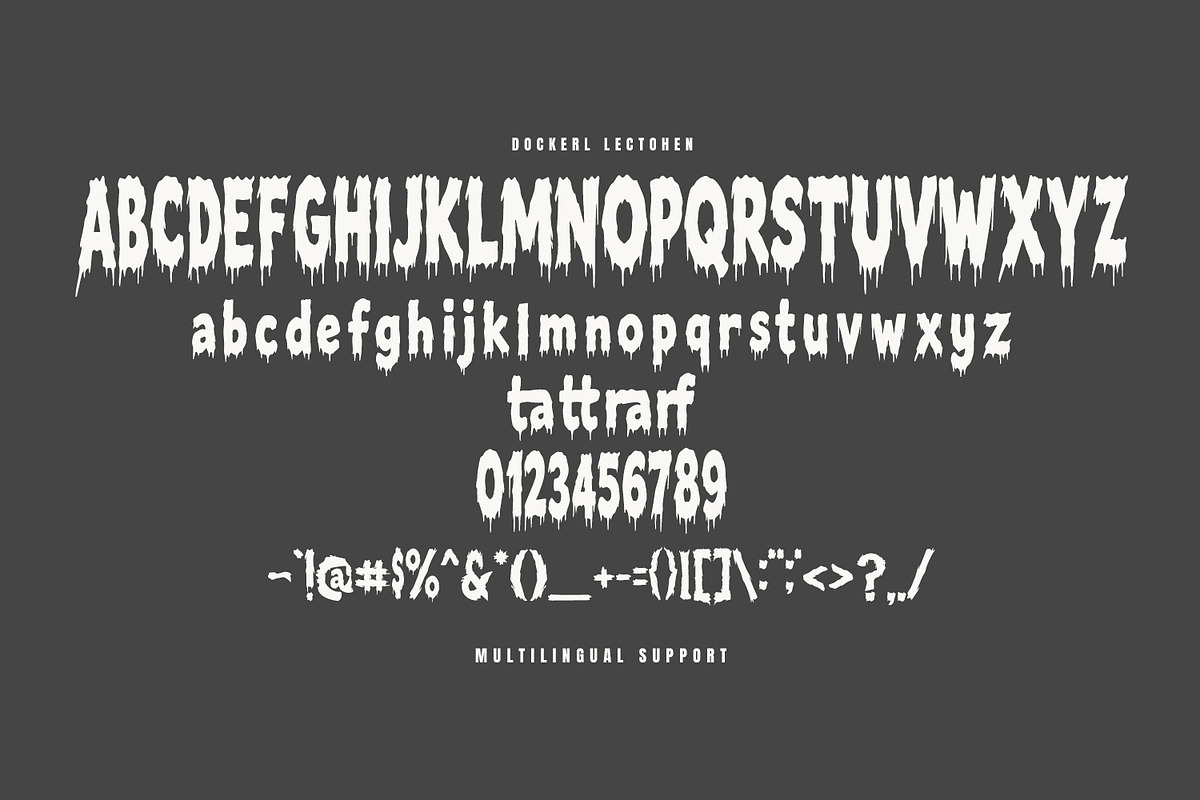 Dockerl Lectohen Spooky Slime Horror, a Sans Serif Font by Maulana Creative (Photo 7 of 7)