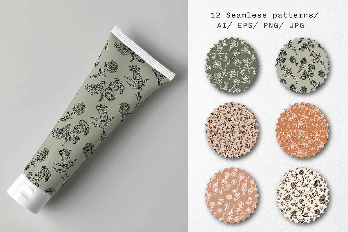 Hand-Drawn Wildflowers, a Decorative Illustration by Decor Lines (Photo 8 of 10)
