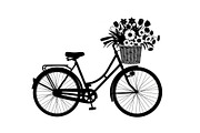 Flower Bicycle Silhouette Bundle, an Illustration by Gaye Art (Thumbnail 27 of 31)