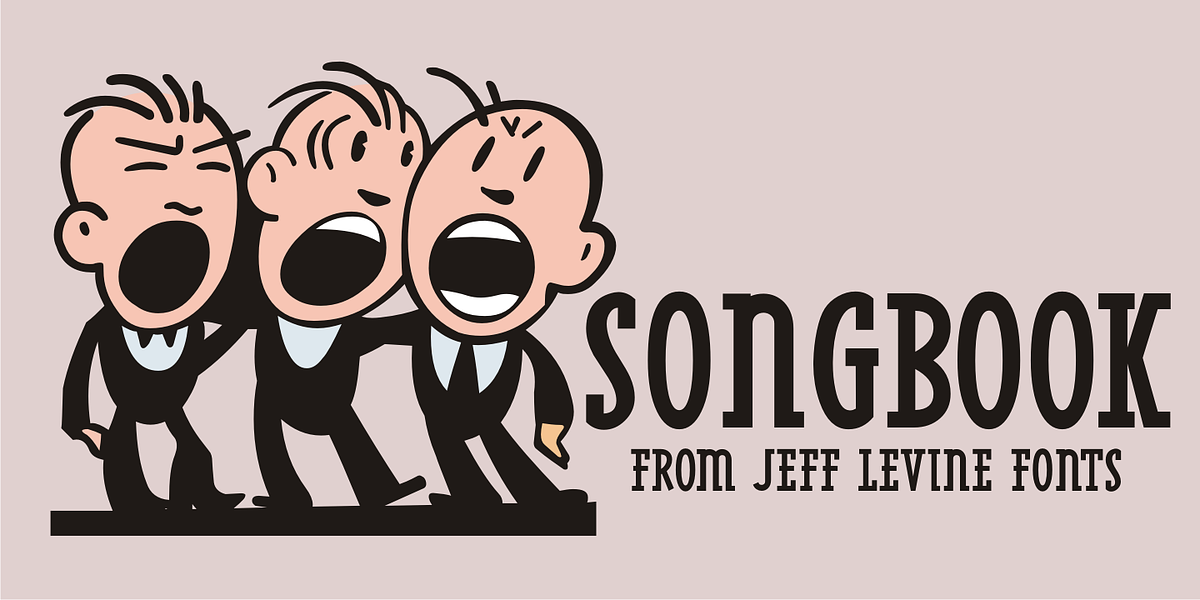 Songbook JNL, a Slab Serif Font by Jeff Levine Fonts